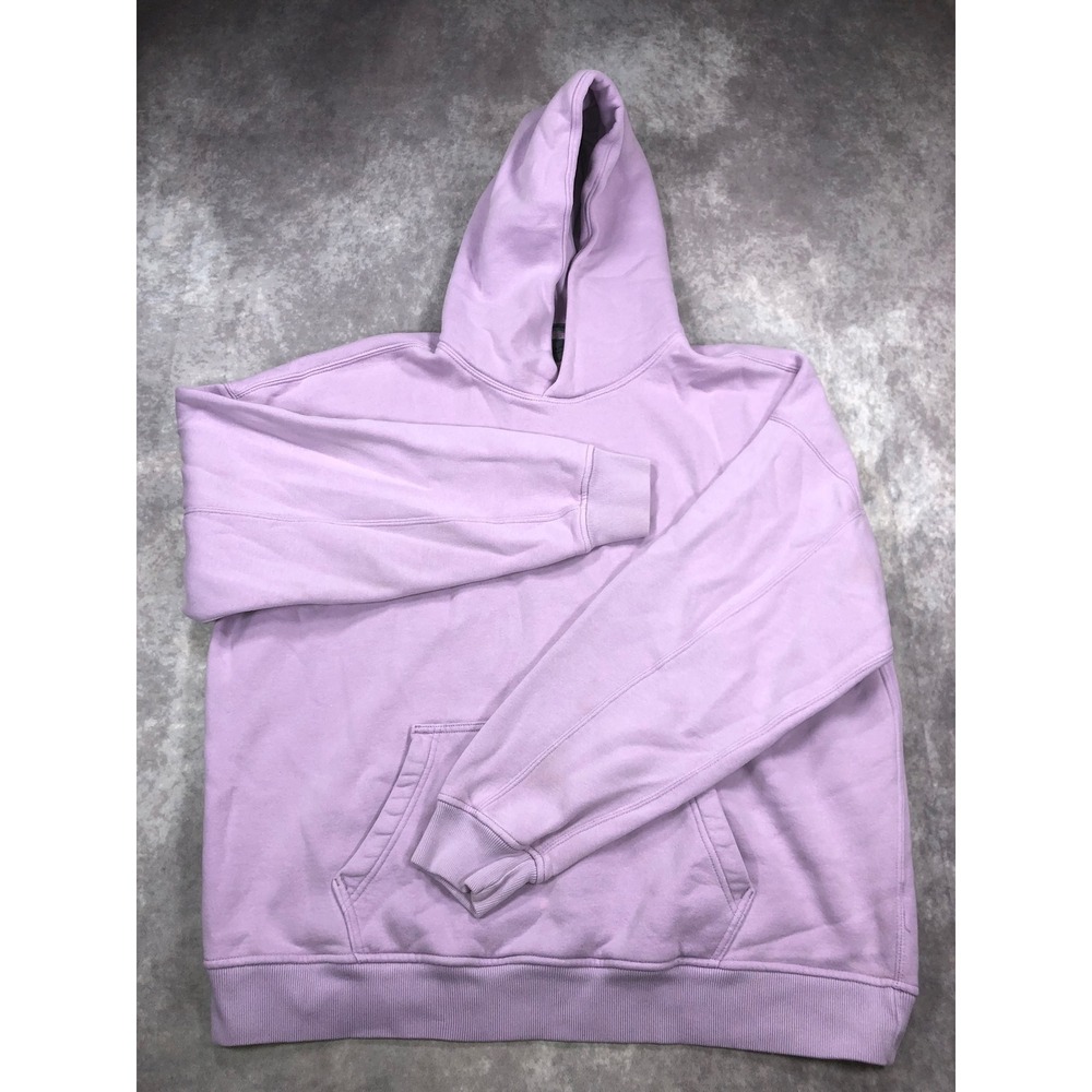 Abercrombie & Fitch Soft A&F Essentials Oversized Hoodie Purple Large 122F0441